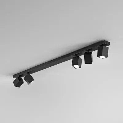 Immagine prodotto di Applique a led ODDY orientabile quadrata Nera da 5xGu10 Perenz