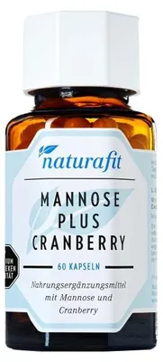 Produktbild von naturafit Mannose plus Cranberry Kapseln, 60 St. Kapseln