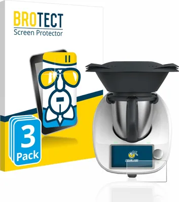 Produktbild von 3x BROTECT Schutzglas für Vorwerk Thermomix TM6 Schutzfolie Panzer Folie Glas Display Schutz klar