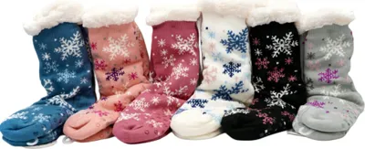 Produktbild von Home Socks Kuschelsocken mit Rutschfesten Noppen DK007 (2er Pack) Grösse 36-41 Farbe: Lachs/Pink Materialzusammensetzung: 60% Polyester 40%.Polyacryl Hersteller: Sonderpostendiscount