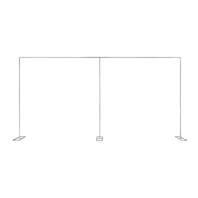 Image de Arche de mariage, construction robuste, espace de décoration généreux, argent, L