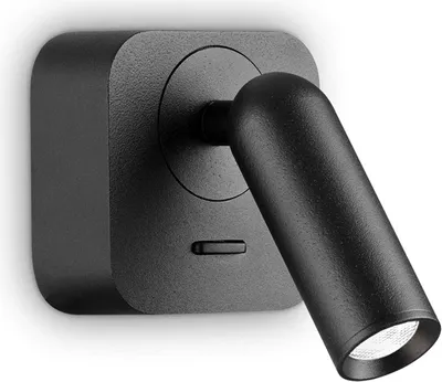 Produktbild von Bohne Quadratisch Metall Schwarz Led Modern Wandleuchte 3W 3000K Warmes Licht