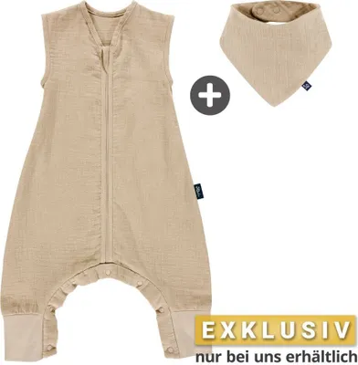 Produktbild von Alvi Sommer-Schlafsack mit Füßen Musselin / Sleep-Overall