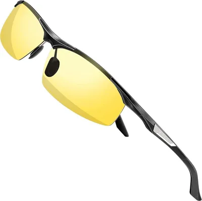 Immagine prodotto di SIPLION Occhiali sportivi da uomo Occhiali da sole polarizzati montatura in metallo Al-Mg UV400 CAT 3 CE