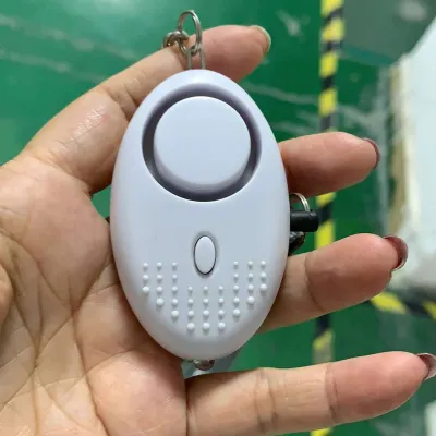 Produktbild von Sicherheitsalarm mini tragbare Selbstverteidigung 130 dB lauter Sound SOS Notalarm für Frauen-Weiss