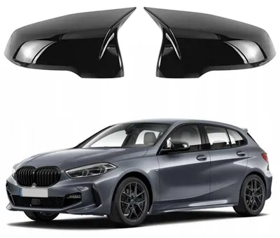 Obrázek produktu pro Kryt zrcátek, ABS, černá barva, 1 pár, pro modely BMW F40/F44/F48/F49/F39/X1/X2