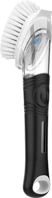 Image de Brosse à vaisselle MR.SIGA avec distributeur de savon pour casserole, poêle, évier - poils en nylon, manche ergonomique