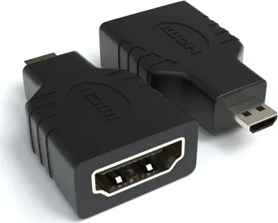 Produktbild von HDMI auf micro HDMI Adapter | HDMI Buchse zu micro HDMI Stecker 1080p, 2 Stück
