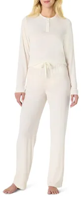 Productafbeelding van A. Essentials x Sofia Grainge Pyjama voor dames, regular fit, lange mouwen, Henley-model