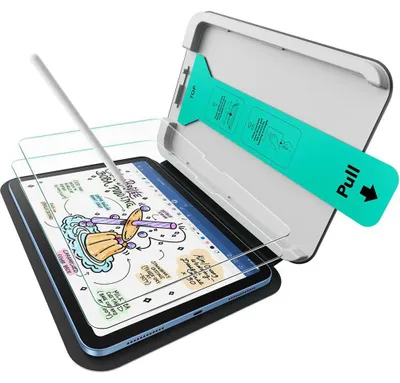 Produktbild von Gehärtetes Glas mit Positionierungsrahmen für iPad 11 / 10 gen. 2025 / 2022, 2 Stück, Matt