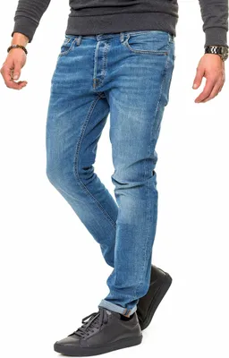 Image de Pantalon en tissu pour femmes en bleu