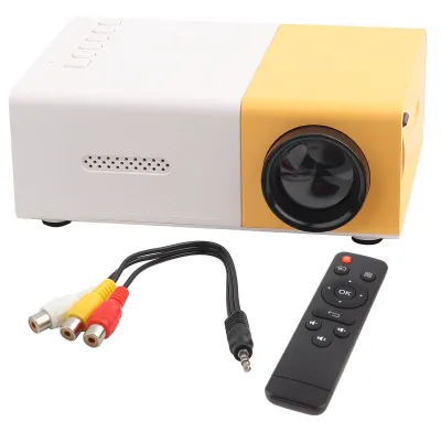 Obrázok produktu pre Štýlový prenosný LED projektor pre domáce kino s vysokým rozlíšením, podporou 1080p, HDMI a VGA, multimediálny prehrávač