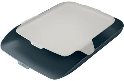 Immagine prodotto di Vassoio per lettere con organizer A4 in polistirolo grigio/grigio chiaro Confezione da 4