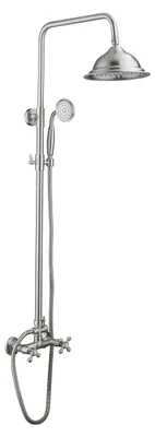Obrázek produktu pro Aquanello Heritage Ascot, klasická sprchová sada, nástěnná sprchová baterie, nerezová ocel, model NC-2003-HA