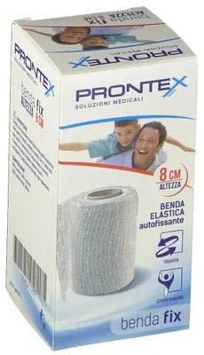 Immagine prodotto di Benda Elastica Prontex Fix Autofissante 8 Cm Di Altezza Per 4 Metri In Estensione