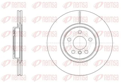 Produktbild von 2x REMSA Bremsscheibe 61546.10 vorne für BMW X1 (F48) 2 Active Tourer (F45)