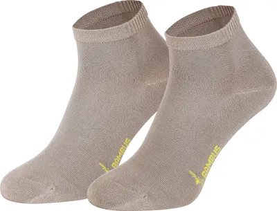 Tobeni 6 Paar Bambus Kurz-Socken ohne Gummi für Damen und Herren Beige