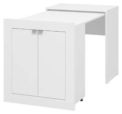 Produktbild von Keylon - Schreibtisch, 72x47x79h cm Mattweiß, 2 Regale