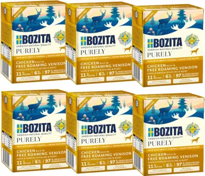 Image de Bozita 9118250, Adultes, Poulet, Chevreuil, 370 g