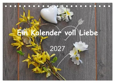 Produktbild von Ein Kalender voll Liebe (Tischkalender 2027 DIN A5 quer), CALVENDO Monatskalender