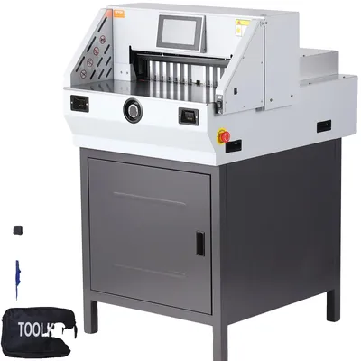 Obrázok produktu pre VEVOR Elektrická páková rezačka papiera, 482,6 mm Max. Šírka rezu, 80 mm Max. Hrúbka rezu, rezačka papiera, 800 listov štandardného kopírovacieho papiera Rezanie papiera ±0,3 mm