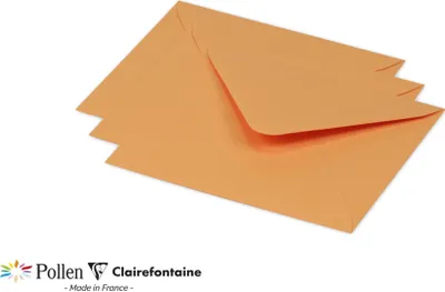 Image de Clairefontaine Pollen d'enveloppe 125x138 clémentine