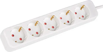 Obrázek produktu pro Lanberg Steckdosenleiste 5x Schuko, Kupfer, 3m weiß