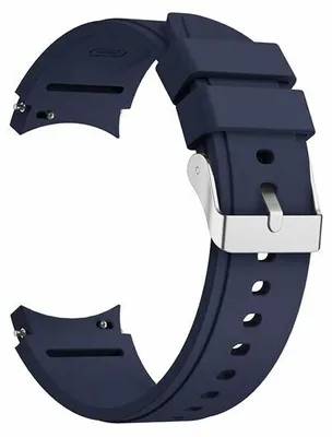 Produktbild von By Qubix Silikon Sportarmband - Dunkelblau - passend für Samsung Galaxy Watch 6 Classic - 47 mm & 43 mm
