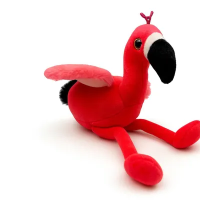 Produktbild von Kuscheltier Flamingo 23 cm rot – Weiches Plüschtier, Stofftier