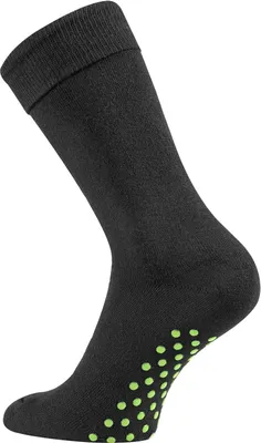 Produktbild von TippTexx 24 2 Paar Homesocks, schwarze ABS-Socken, Stopper-Socken, Anti-Rutsch-Socken, Größe 39-42