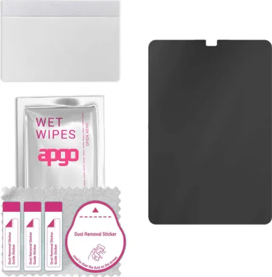 Produktbild von apgo Hybrid Privacy Schutzglas, Matt, kompatibel mit TCL Tab 8 Plus, Anti-Spy, toller Ersatz für Hartglas, kratzfester Displayschutzglas, Displayschutz, Full Glue