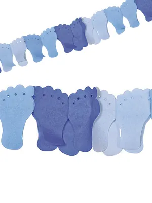 Immagine prodotto di Piedi di ghirlanda di carta blu