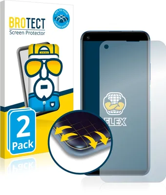 Produktbild von 2x BROTECT Fullscreen Schutzfolie für Huawei Nova 5T Displayschutz Folie Fullcover Klar Transparent