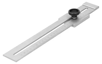 Produktbild von Markierlineal 0-250 mm - Edelstahl - Lineal für die Holzbearbeitung - Präzision - Vorlagenlineal - Verschleißfest und feuchtigkeitsbeständig - Messlineal