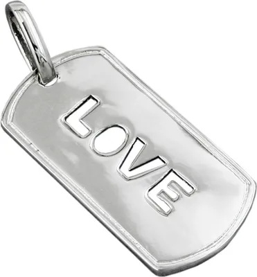 Produktbild von Anhänger Love aus 925 Silber glänzend rhodiniert 32x16mm Damen