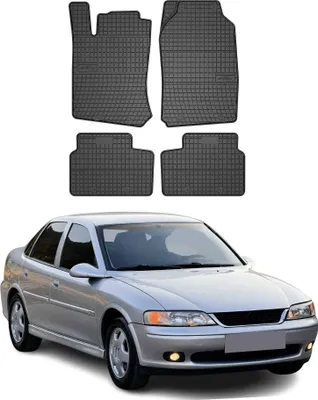 Image de 1995-2001 Opel Vectra B Tapis de sol en caoutchouc noir 4 pièces