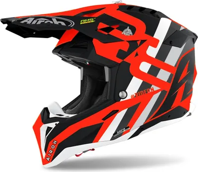 Image de Airoh Aviator 3 Rainbow Carbon Motocross Helm, rot matt, XS (53/54)