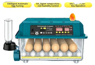 Immagine prodotto di Incubatrici per uova, capacità di 36 uova, controllo automatico della temperatura, 4 modalità di incubazione, ribaltamento automatico delle uova,