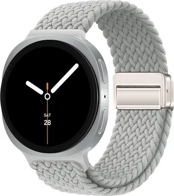 Produktbild von Magnetverschluss Nylon Armband für Samsung Galaxy Watch 8 / 8 Classic Loop Weiß