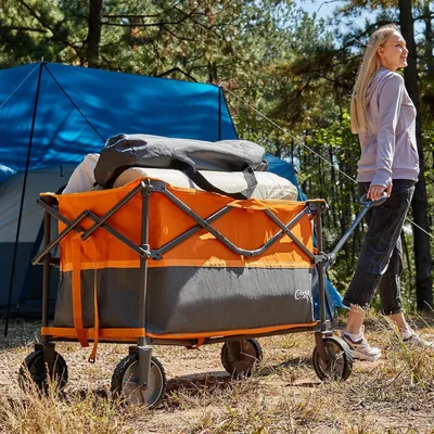 Zdjęcie produktu dla Wózek festiwalowy XL Deeper 228L Większa pojemność Składany wózek kempingowy ogrodowy plażowy