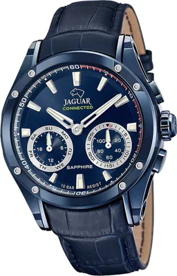 Image de Jaguar cuir homme Montre multifonction sport élégant bleu Connected D2UJ961/1