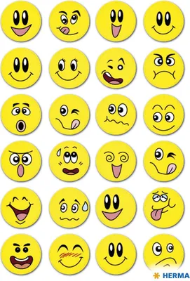 Produktbild von HERMA - Etikett 3657 Smiley mit Wackeleffekt | 10 Stück