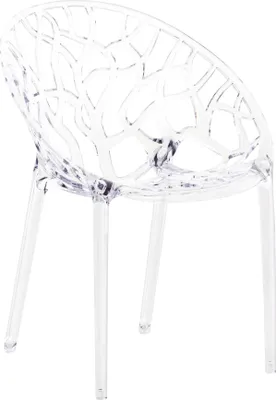 Obrázek produktu pro Skládací židle Crystal z plastu, odolná proti povětrnostním vlivům, šedá
