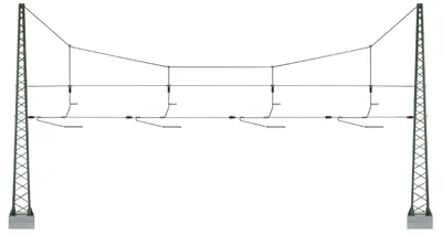 Produktbild von Viessmann 4163 - H0 Quertragwerk über 4 Gleise  - Neu