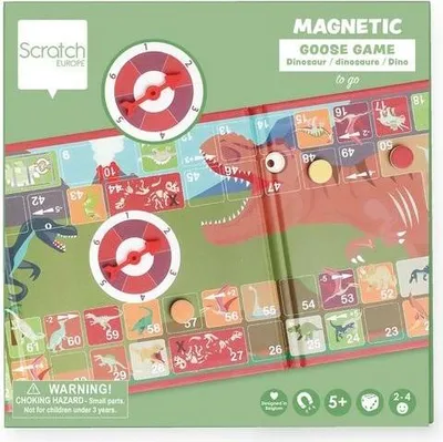 Obrázok produktu pre Magnetická hra Husa so spinnerom Dinosaury