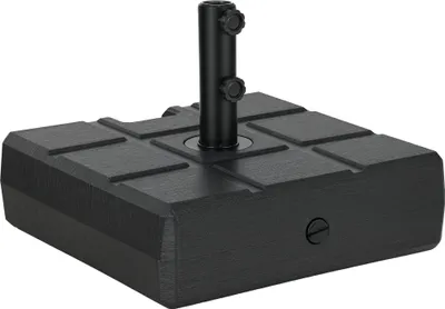 Produktbild von Sonnenschirmständer bis 40 kg befüllbar Schirmständer mit Griff, Quadratisch Schirmhalter Schwarz
