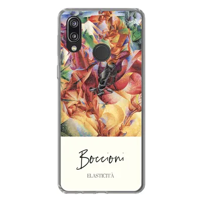 Produktbild von MuchoWow® Handyhülle Schutzhülle Hülle für Huawei P20 Lite (2020) Kunst - Umberto Boccioni - Elasticità Silikon Softcase Handy Hülle - Kartenhalter