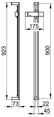 Produktbild von Keuco Edition 11 / Edition 300 / meTime_spa Brausestange 900 mm verchromt - 51185010900