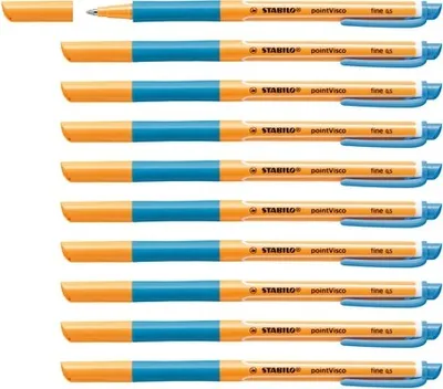 Produktbild von Tintenroller - STABILO pointVisco - 10er Pack - türkis