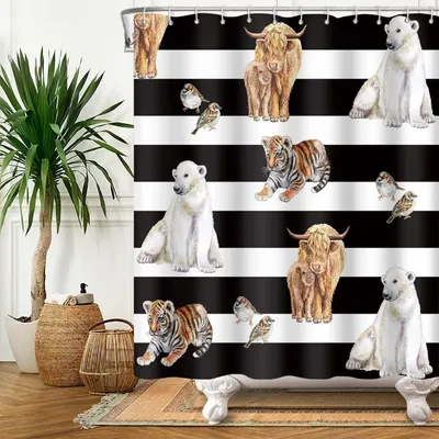 Productafbeelding van Dieren Shower Curtain 105 x 160 cm